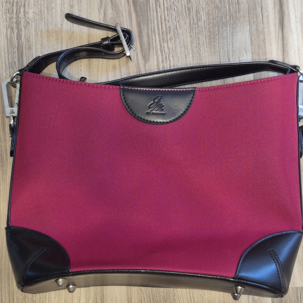 Giani Bernini Magenta and Black Crossbody Bag